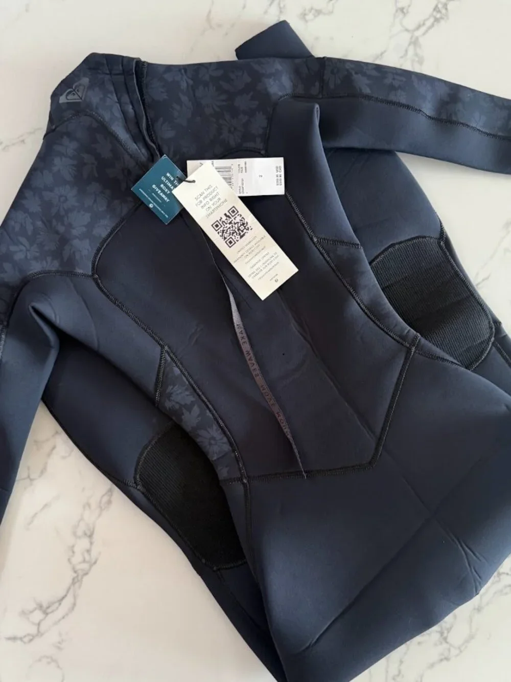 Roxy Swell Series 4/3mm Back-Zip Wetsuit - Black - Size 2